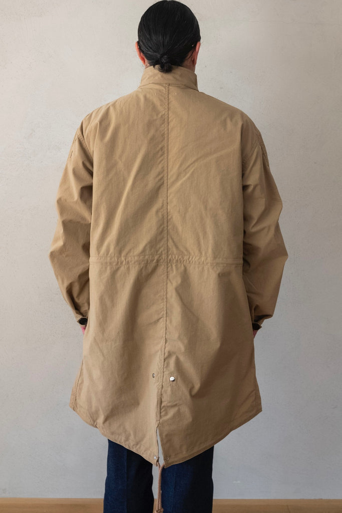 Shrunken Nylon Fish-Tail Coat