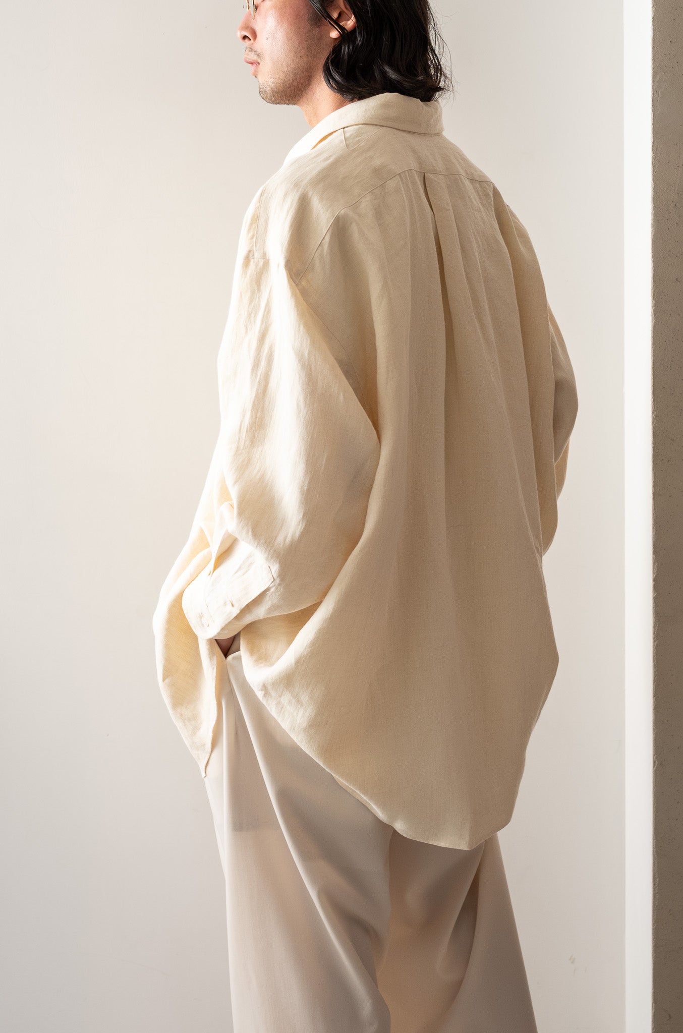 CCGS01UNI D〈HEMP PLAIN WEAVE OVER SHIRT〉 | cliché