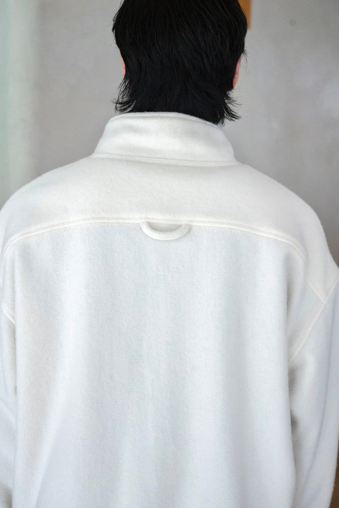 HALF ZIP FLEECE 〔IVORY〕