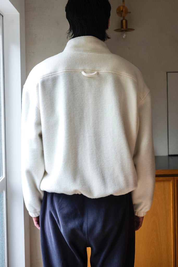 HALF ZIP FLEECE 〔IVORY〕