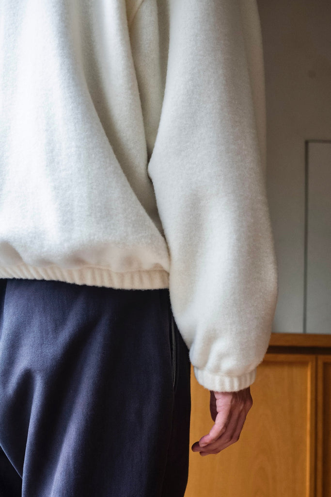 HALF ZIP FLEECE [IVORY]