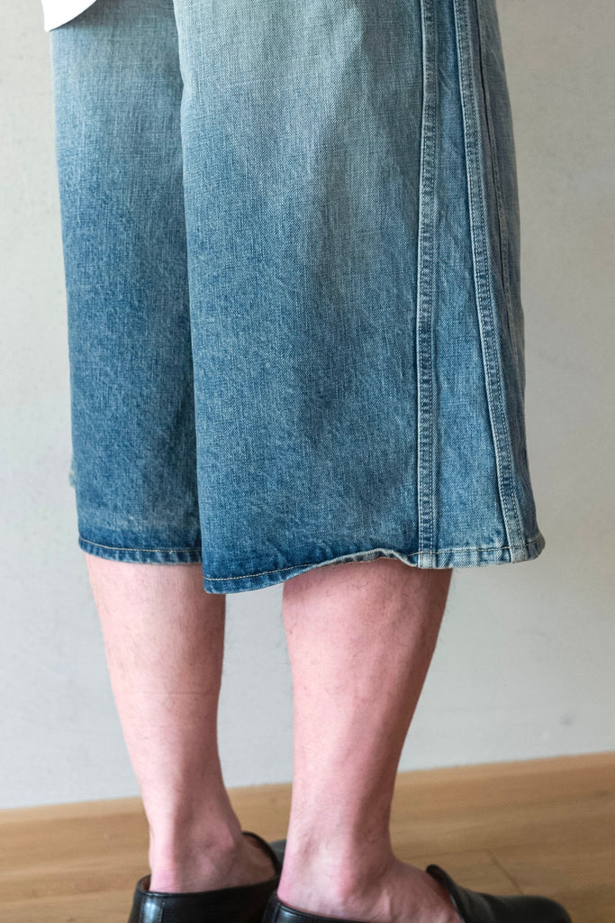TRIPLE SEAMS 6P DENIM SHORTS DAMAGE