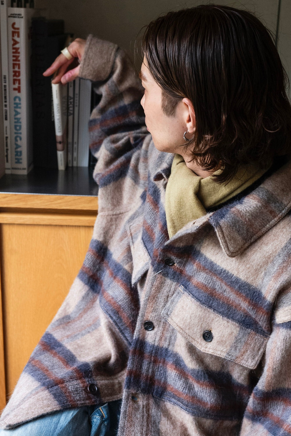 NATURAL FLEECE SCARF | cliché