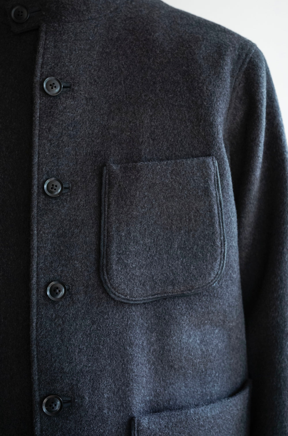 Wool Flannel Forestiere Jacket〔GRAY〕