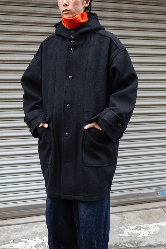 HOODED DUFFLE COAT