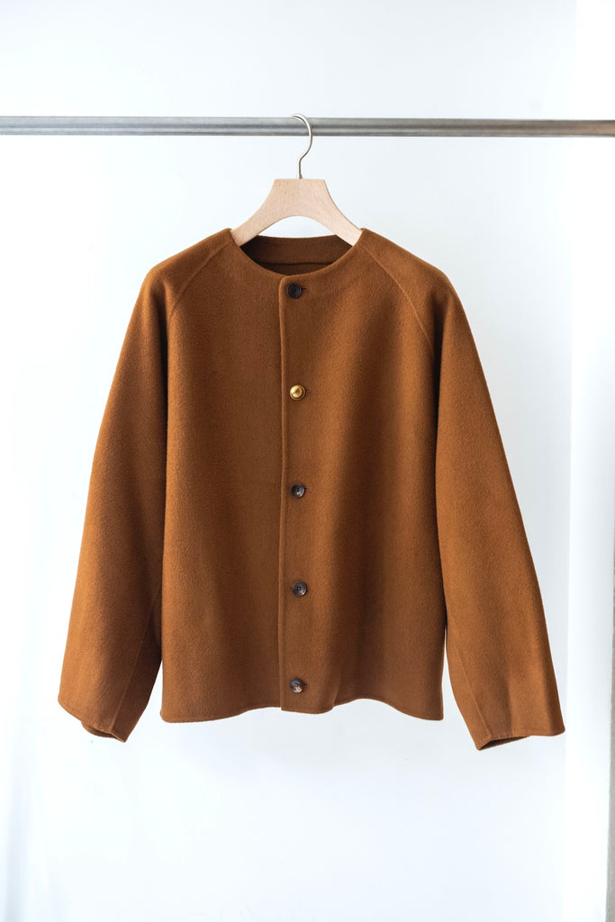 HANDMADE round collar blouson jacket