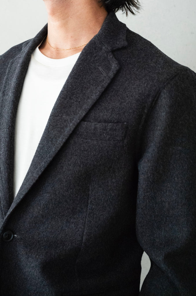 Hand Rever Wool Flannel Jacket