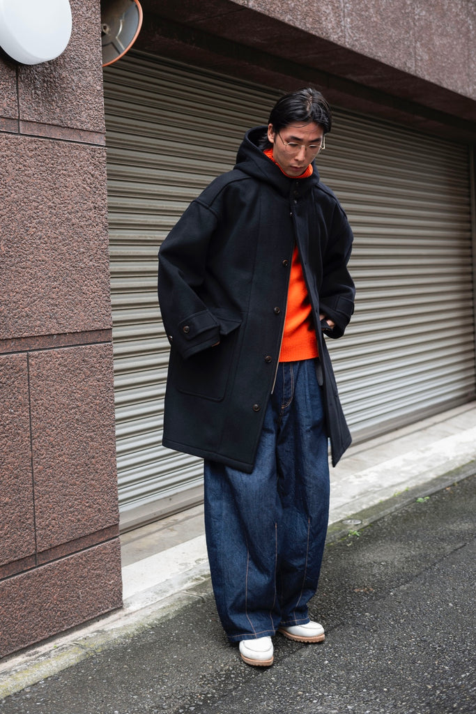 HOODED DUFFLE COAT