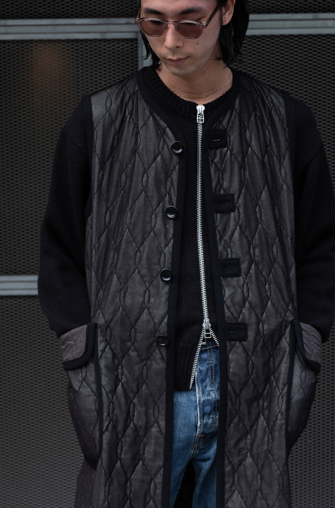 SILK-LOFT QUILTING CAR LONG VEST