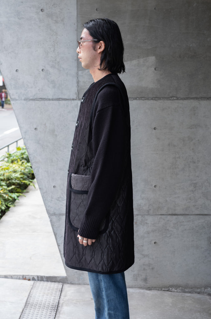 SILK-LOFT QUILTING CAR LONG VEST