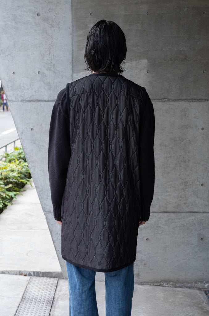 SILK-LOFT QUILTING CAR LONG VEST