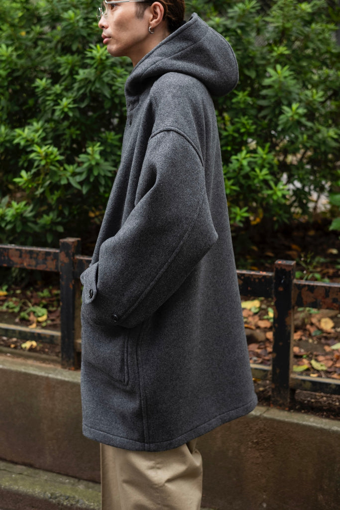 HOODED DUFFLE COAT