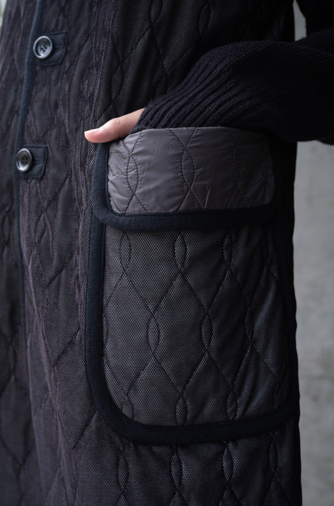 SILK-LOFT QUILTING CAR LONG VEST