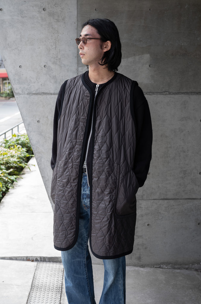 SILK-LOFT QUILTING CAR LONG VEST