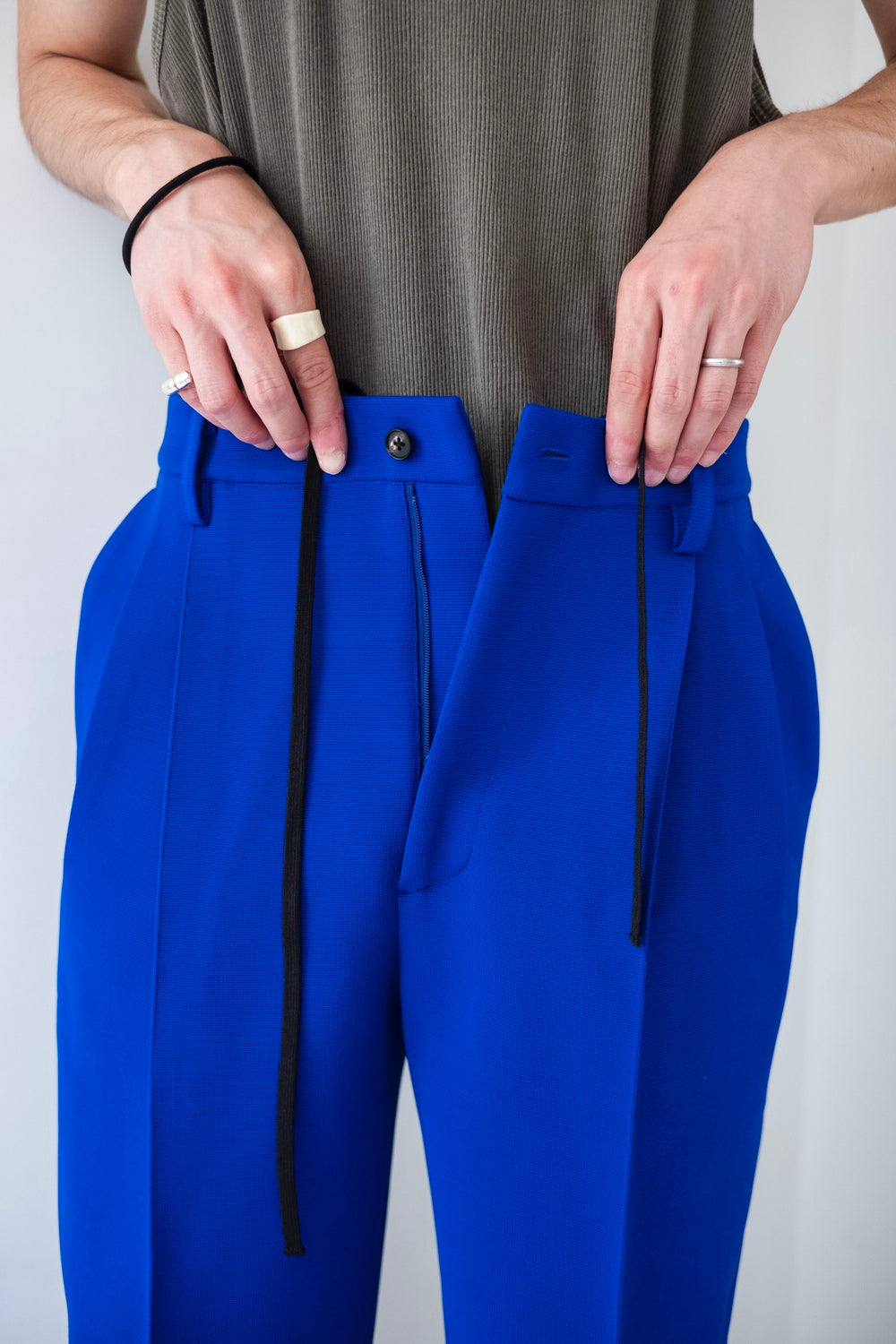 ヤ*マ様 stein HIGH COUNT PIN TUCK WIDE TROU stein HIGH COUNT KNIT PIN TUCK WIDE TROUSERS - tity