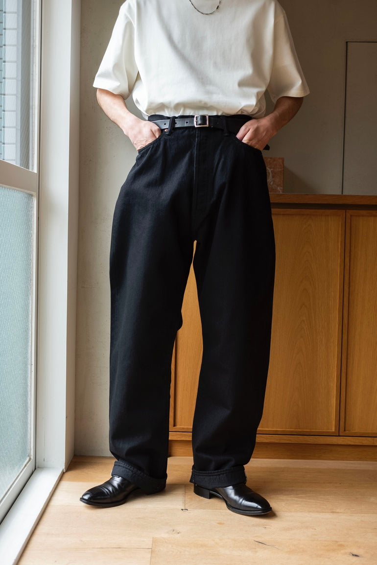 cantate Denim 1955 Trousers #BLACK [25SSCA0512]｜Silver and