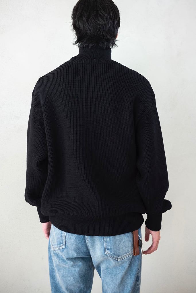 OVERSIZED DRIVERS KNIT ZIP JACKET