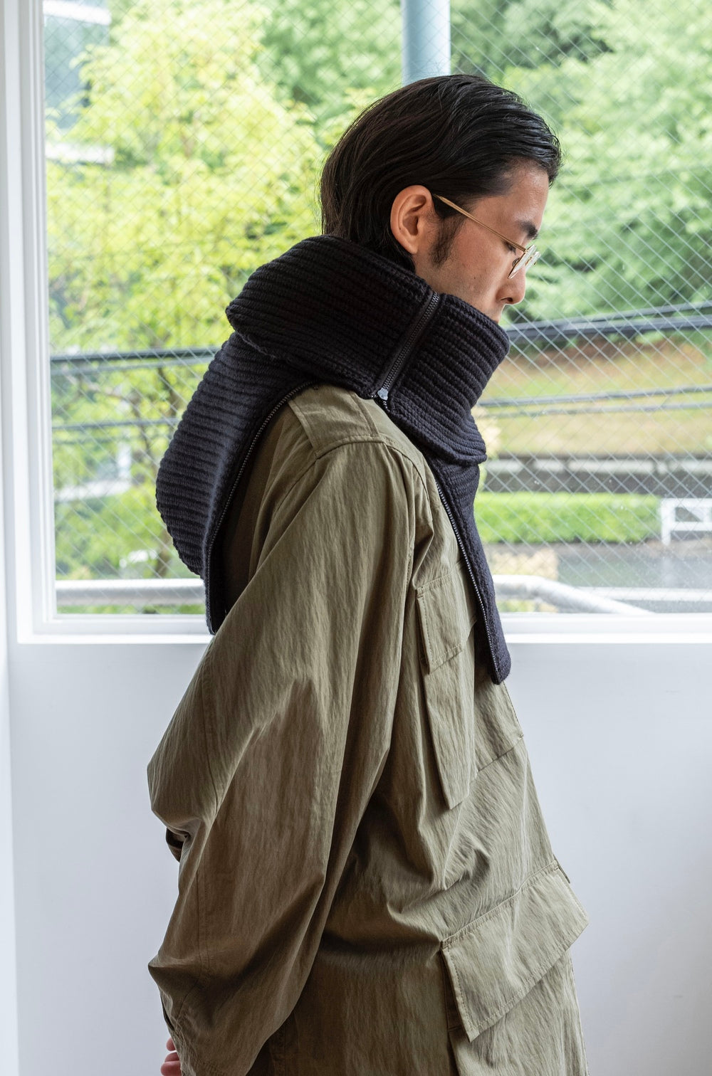 Crepe” KNIT SNOOD | cliché