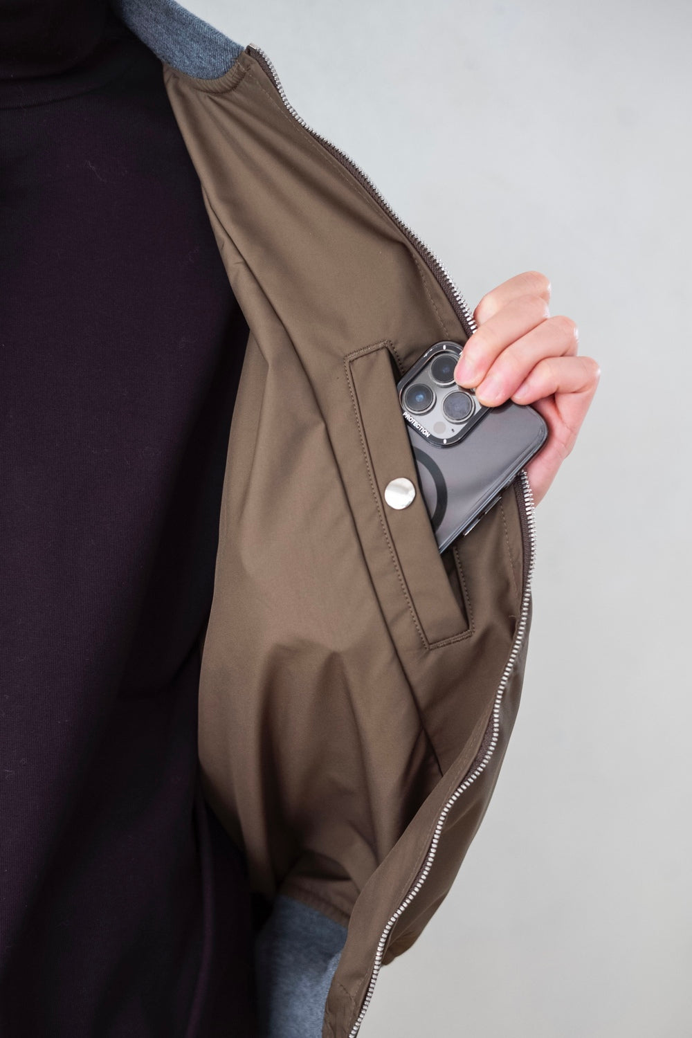 767 Kiton キートン リバーシブルジャケット サイズ44 汚れ有り KTR Reversible Boa Jacket type