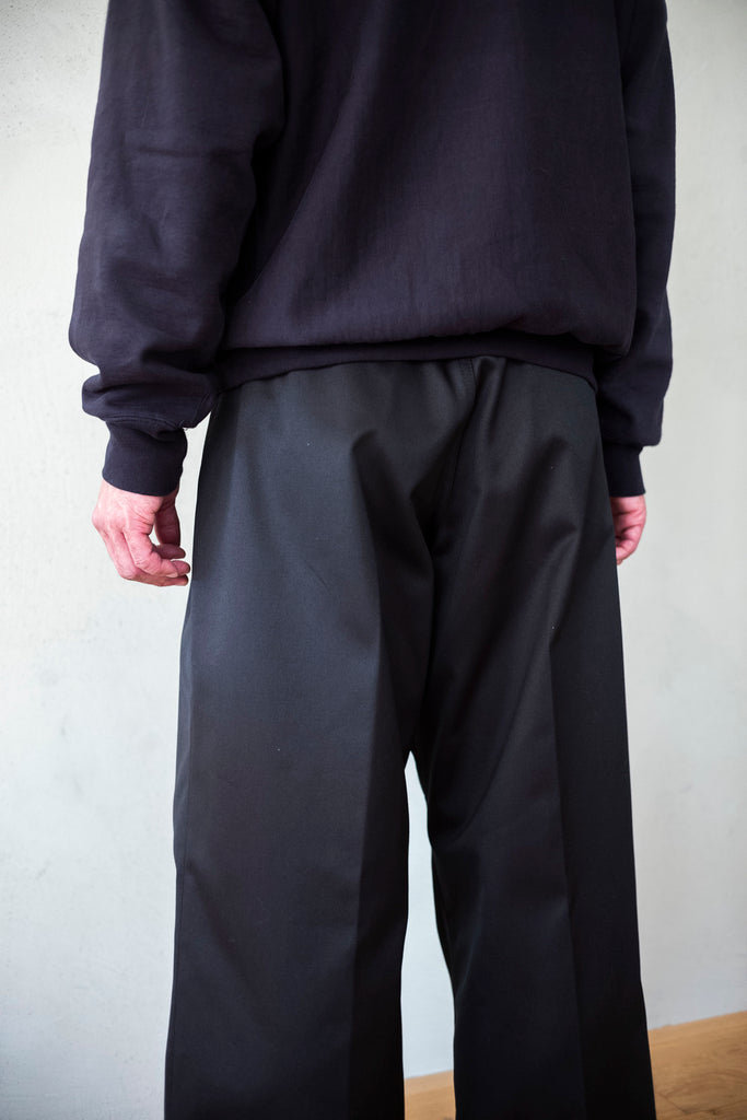 EX WIDE TROUSERS 〔BLACK〕