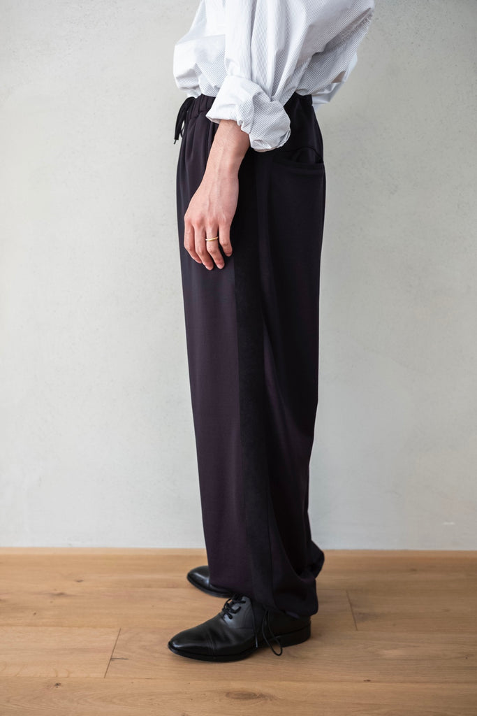 NYLON JERSEY TRACK TROUSERS