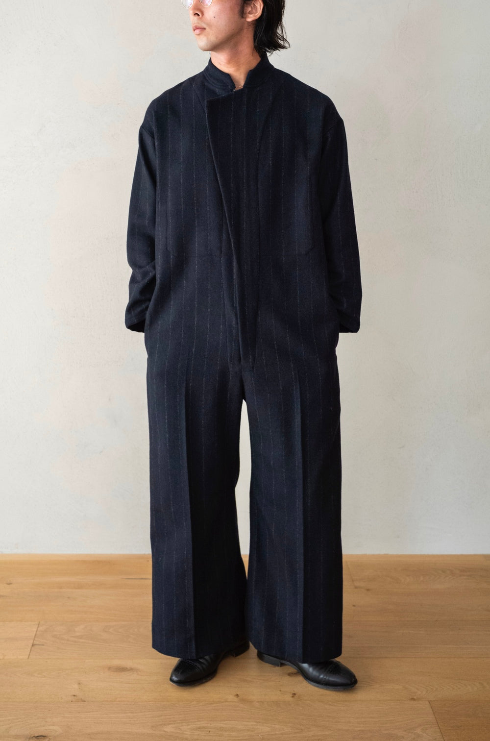 Minimal ジャンプスーツ ASYMMETRIC ONE-SIDE LAPEL JUMP SUIT | cliché
