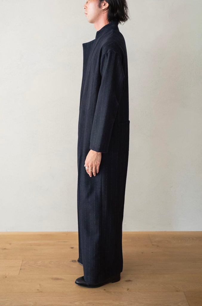 ASYMMETRIC ONE-SIDE LAPEL JUMP SUIT