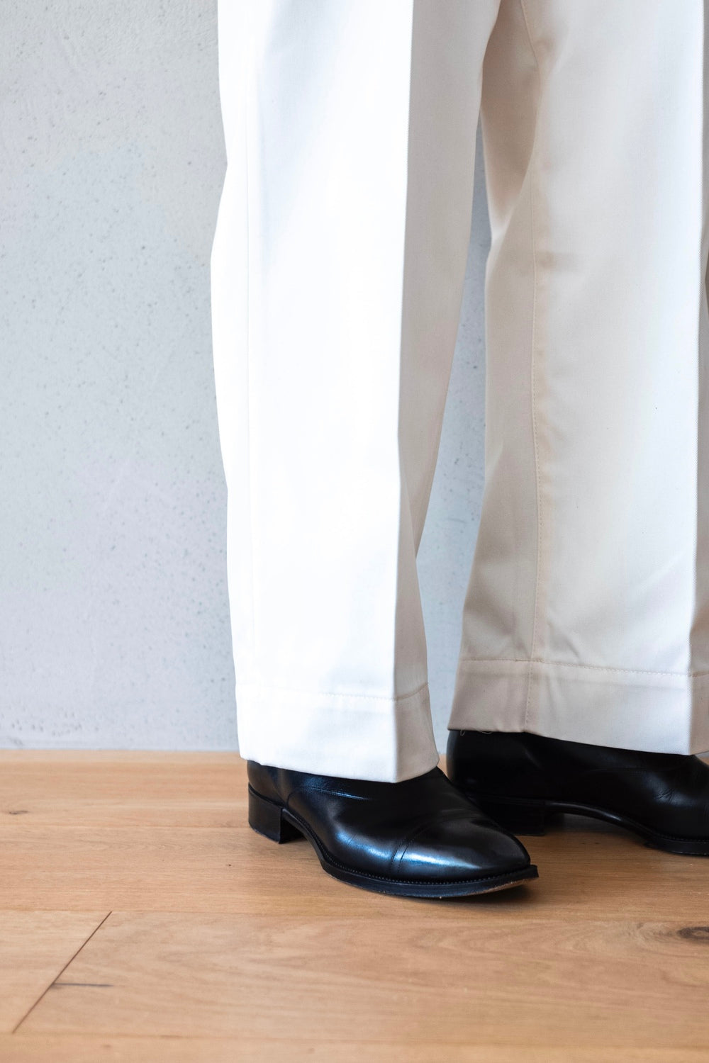 EX WIDE TROUSERS 〔OFF WHITE〕 | cliché