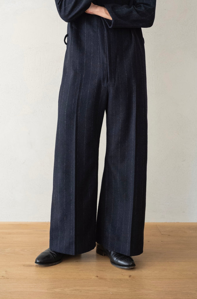 ASYMMETRIC ONE-SIDE LAPEL JUMP SUIT