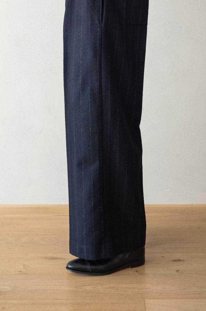 ASYMMETRIC ONE-SIDE LAPEL JUMP SUIT