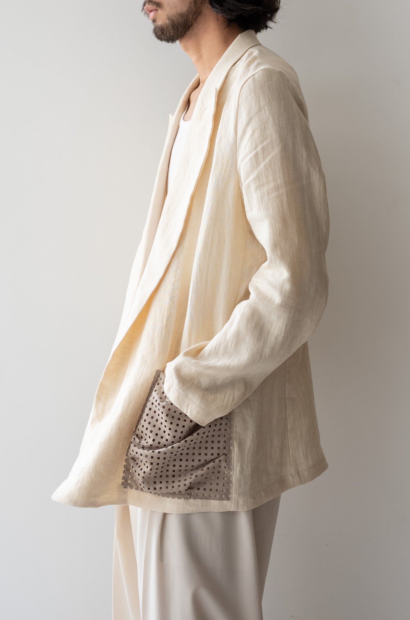 CCGS06UNI B〈HEMP PLAIN WEAVE JACKET〉 | cliché