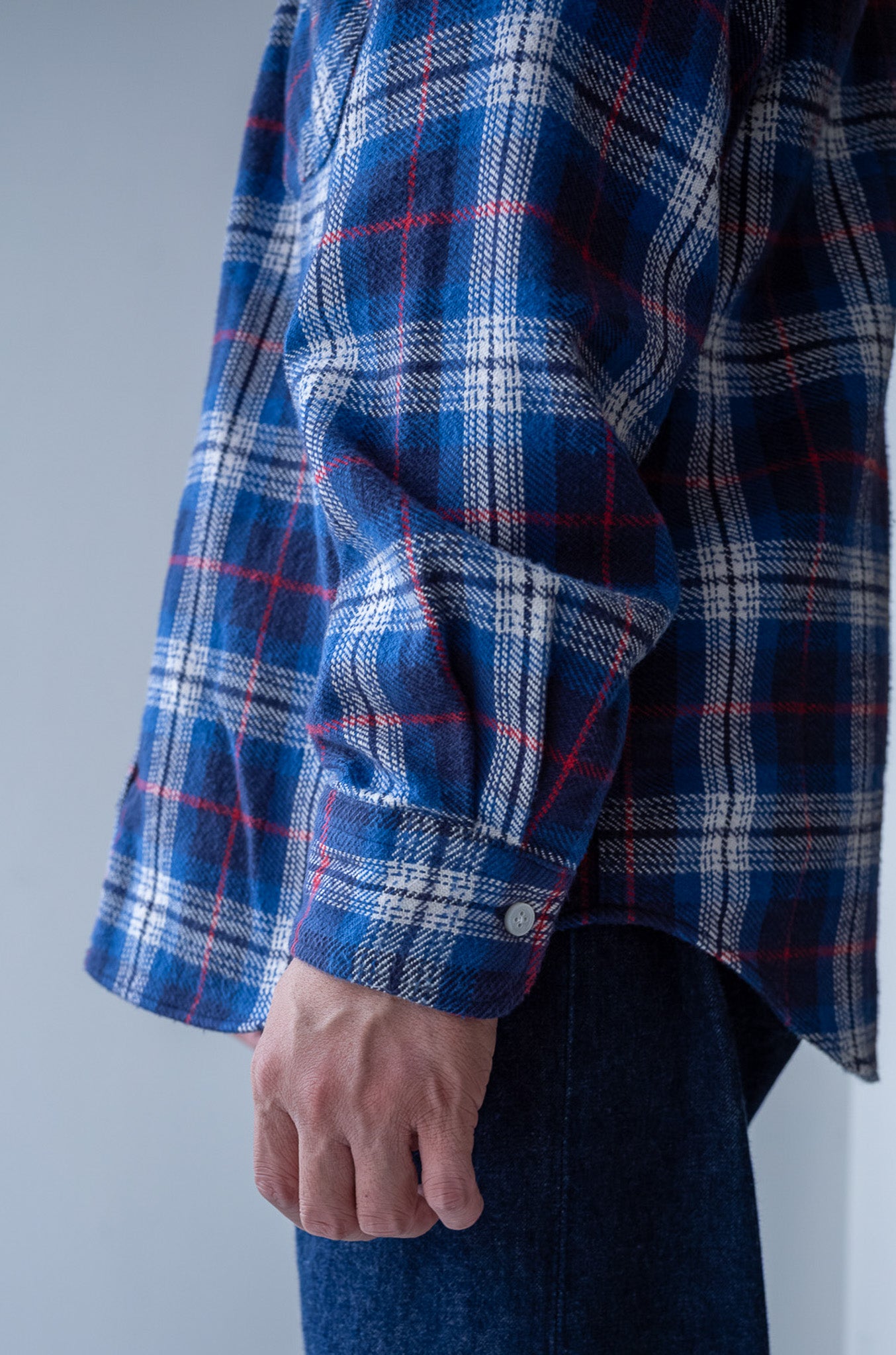 Rough Flannel Shirt 〔BLUE BASE〕