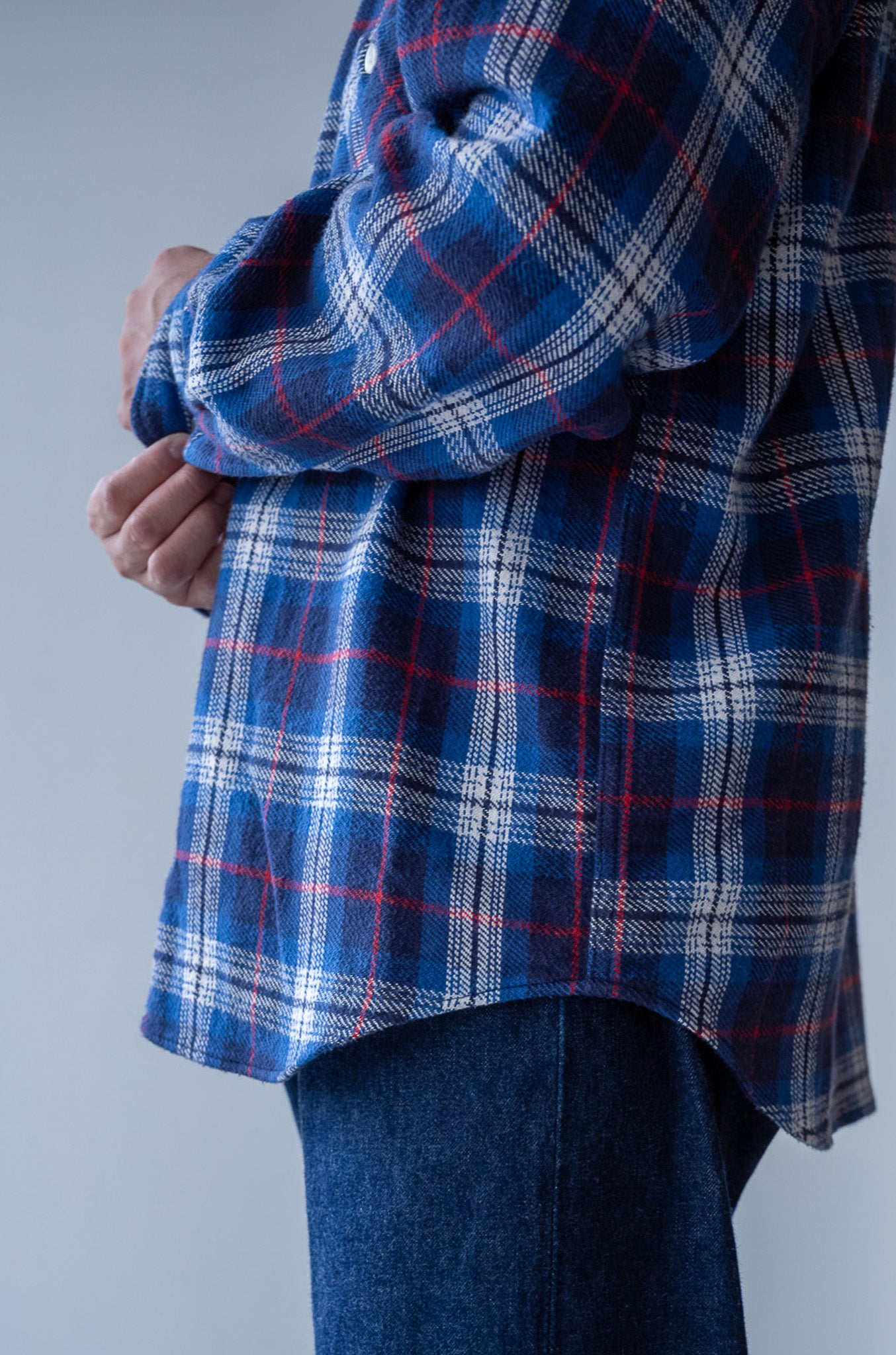 Rough Flannel Shirt 〔BLUE BASE〕