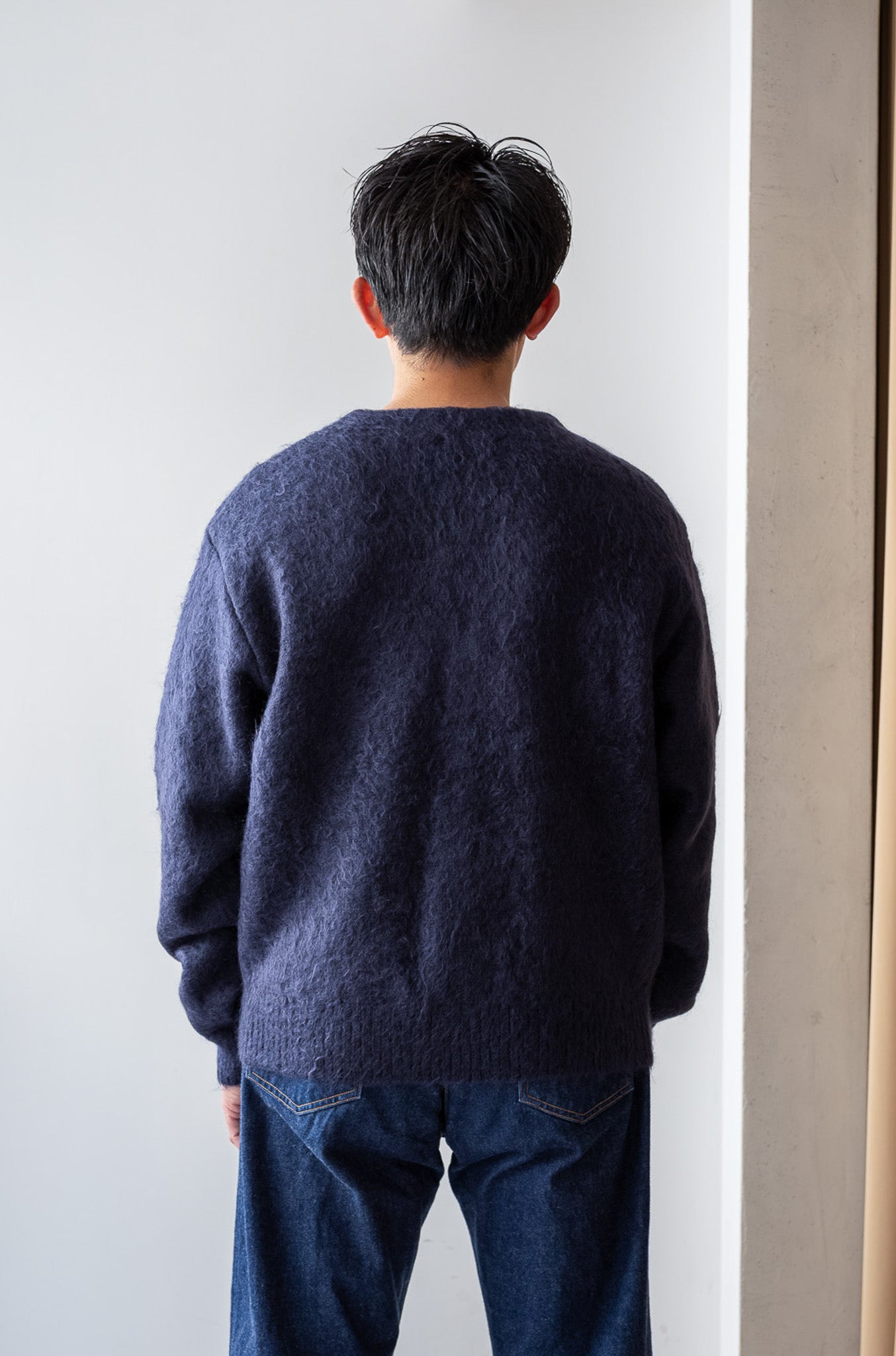 Stupid Shaggy Cardigan〔MID NIGHT〕