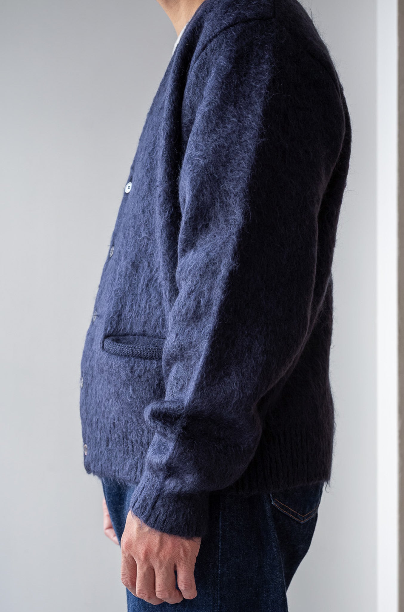 Stupid Shaggy Cardigan〔MID NIGHT〕