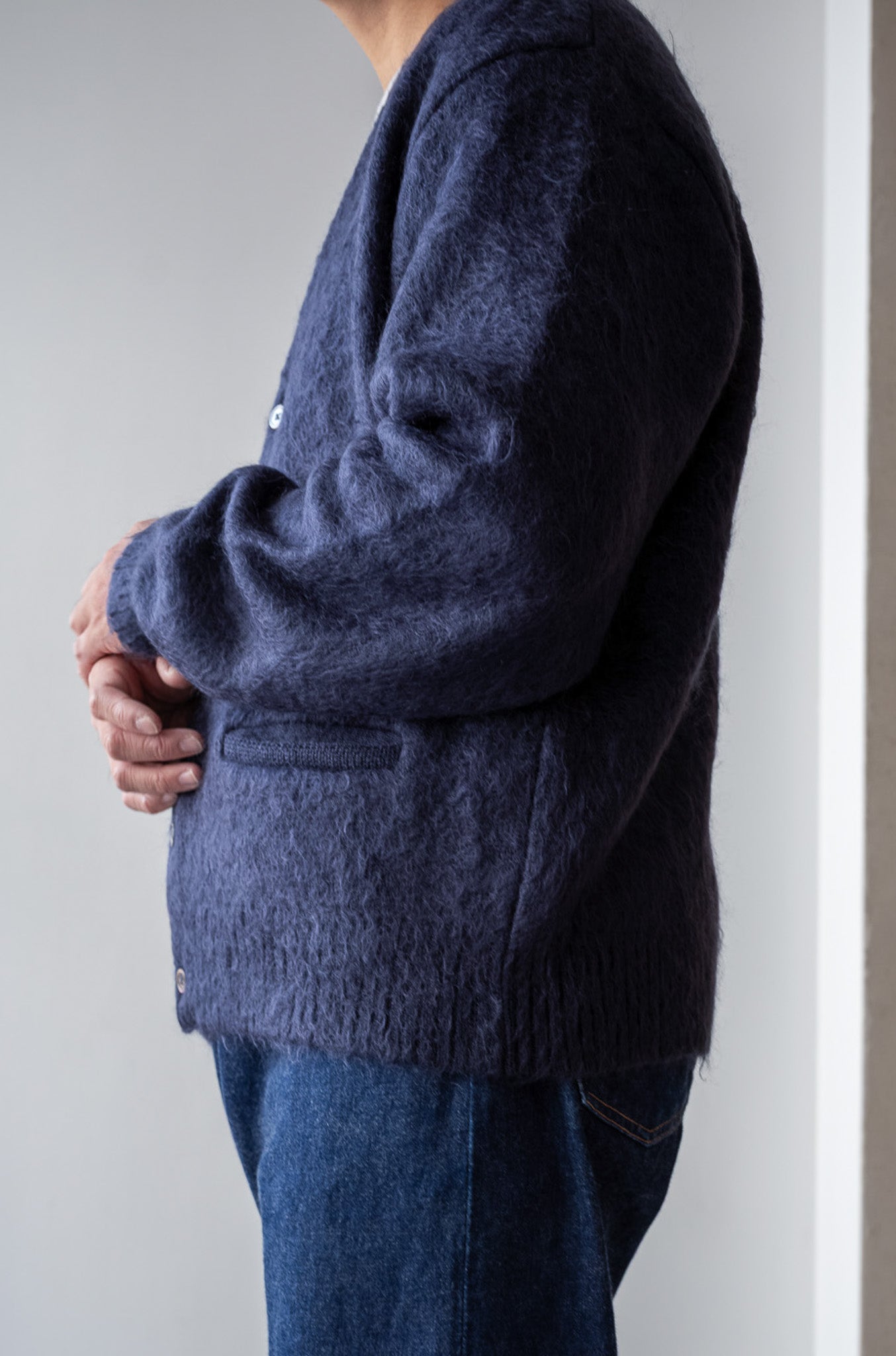 Stupid Shaggy Cardigan〔MID NIGHT〕