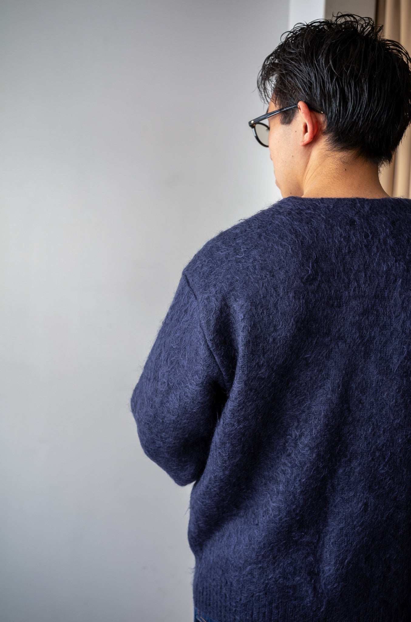 Stupid Shaggy Cardigan〔MID NIGHT〕