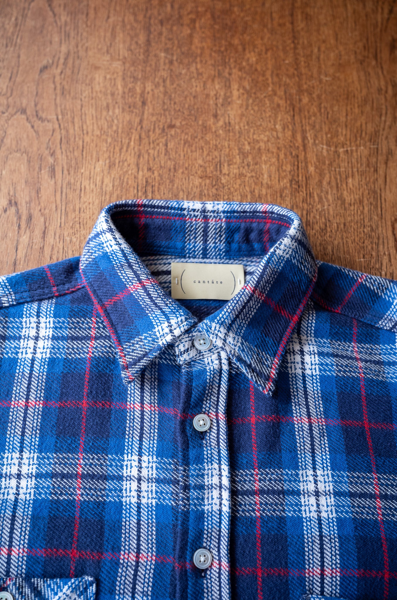 Rough Flannel Shirt 〔BLUE BASE〕