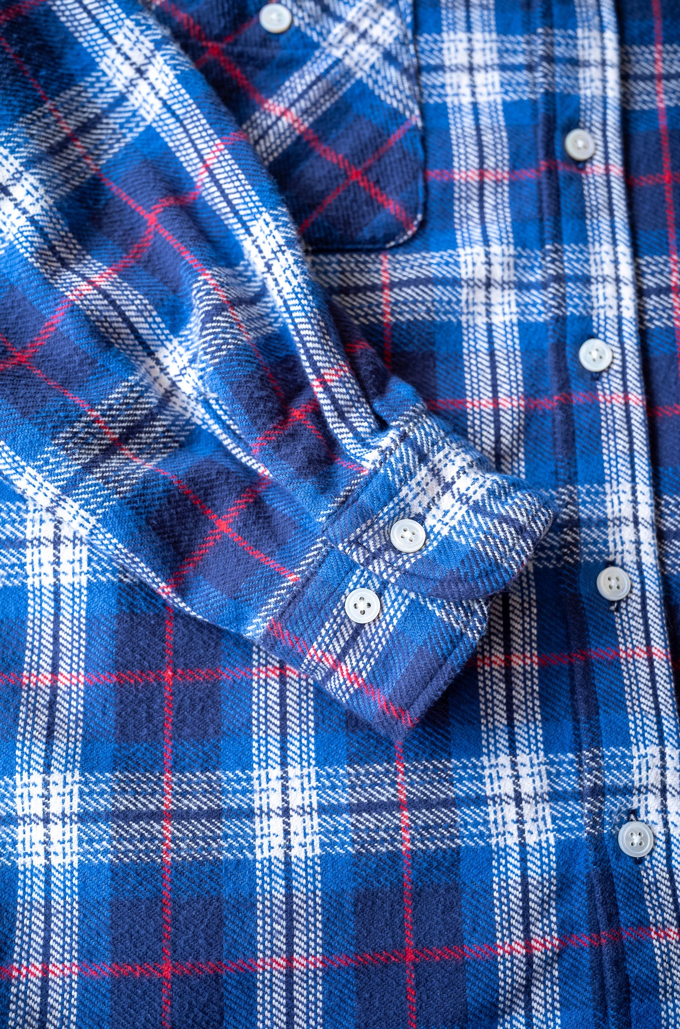 Rough Flannel Shirt 〔BLUE BASE〕
