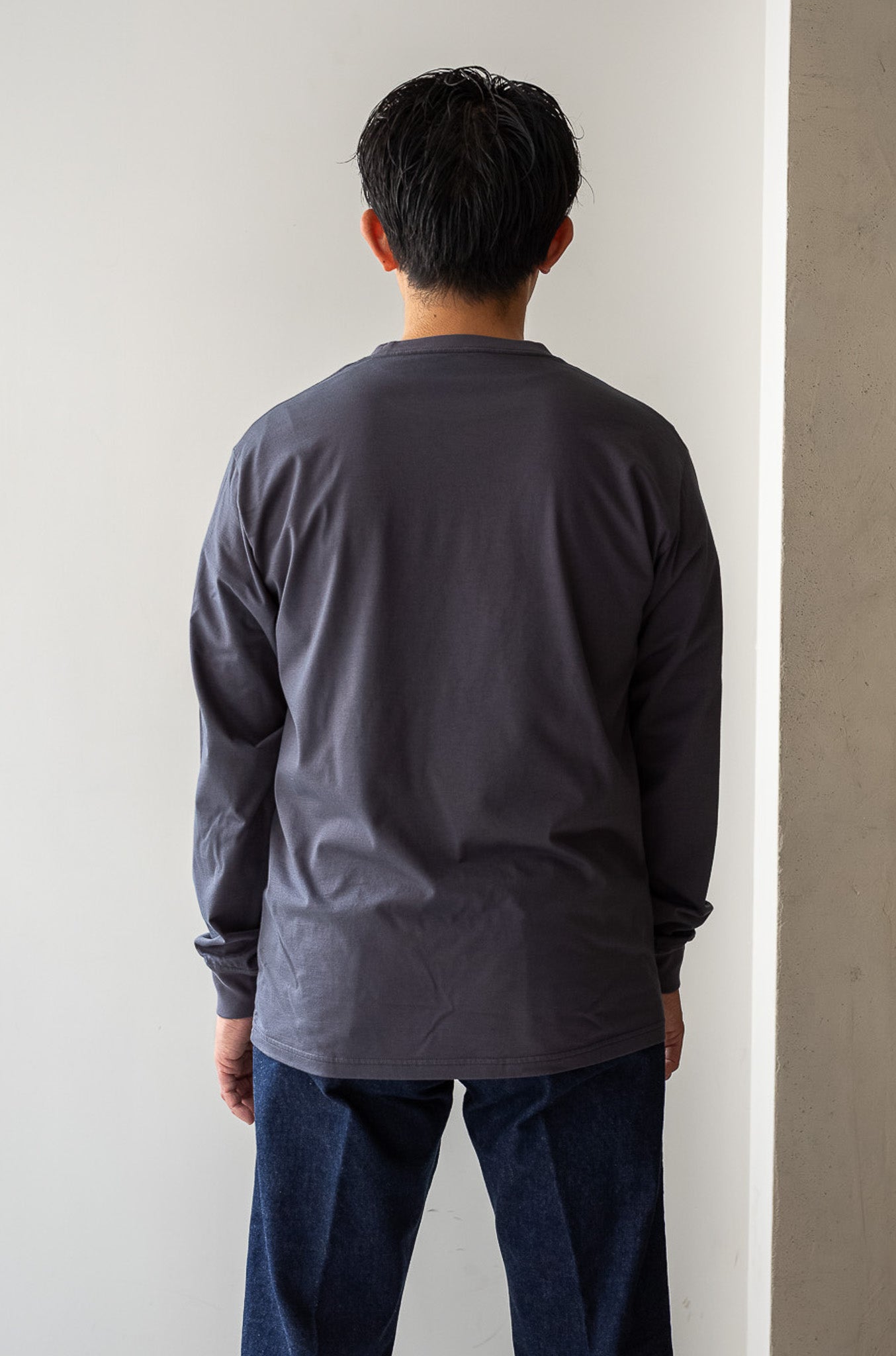 Essential L/S Tee 〔GRAY〕