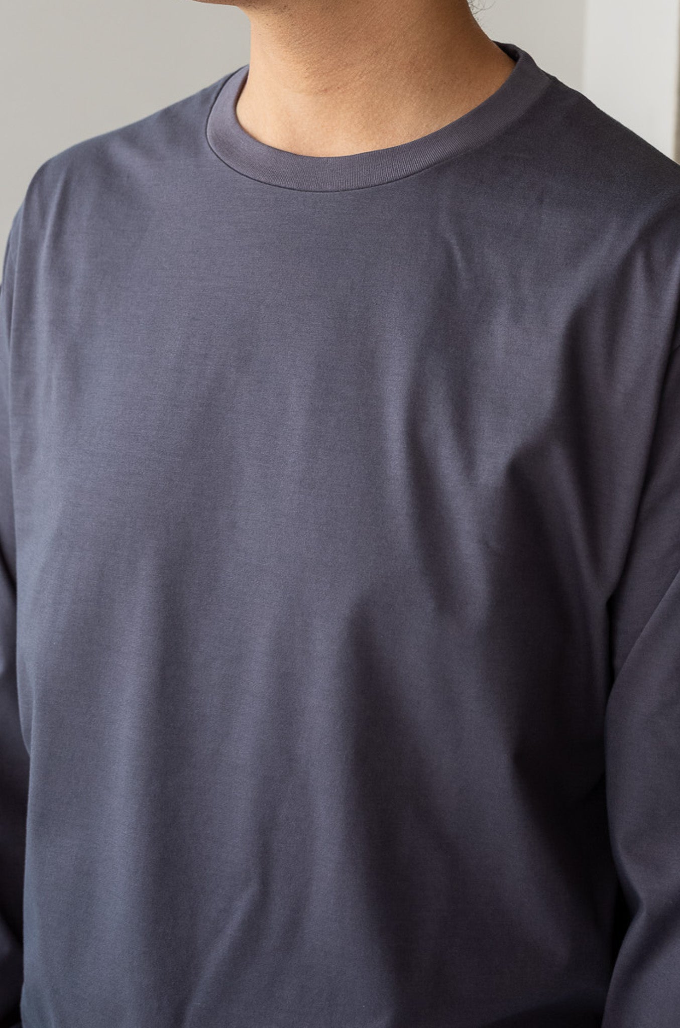 Essential L/S Tee 〔GRAY〕