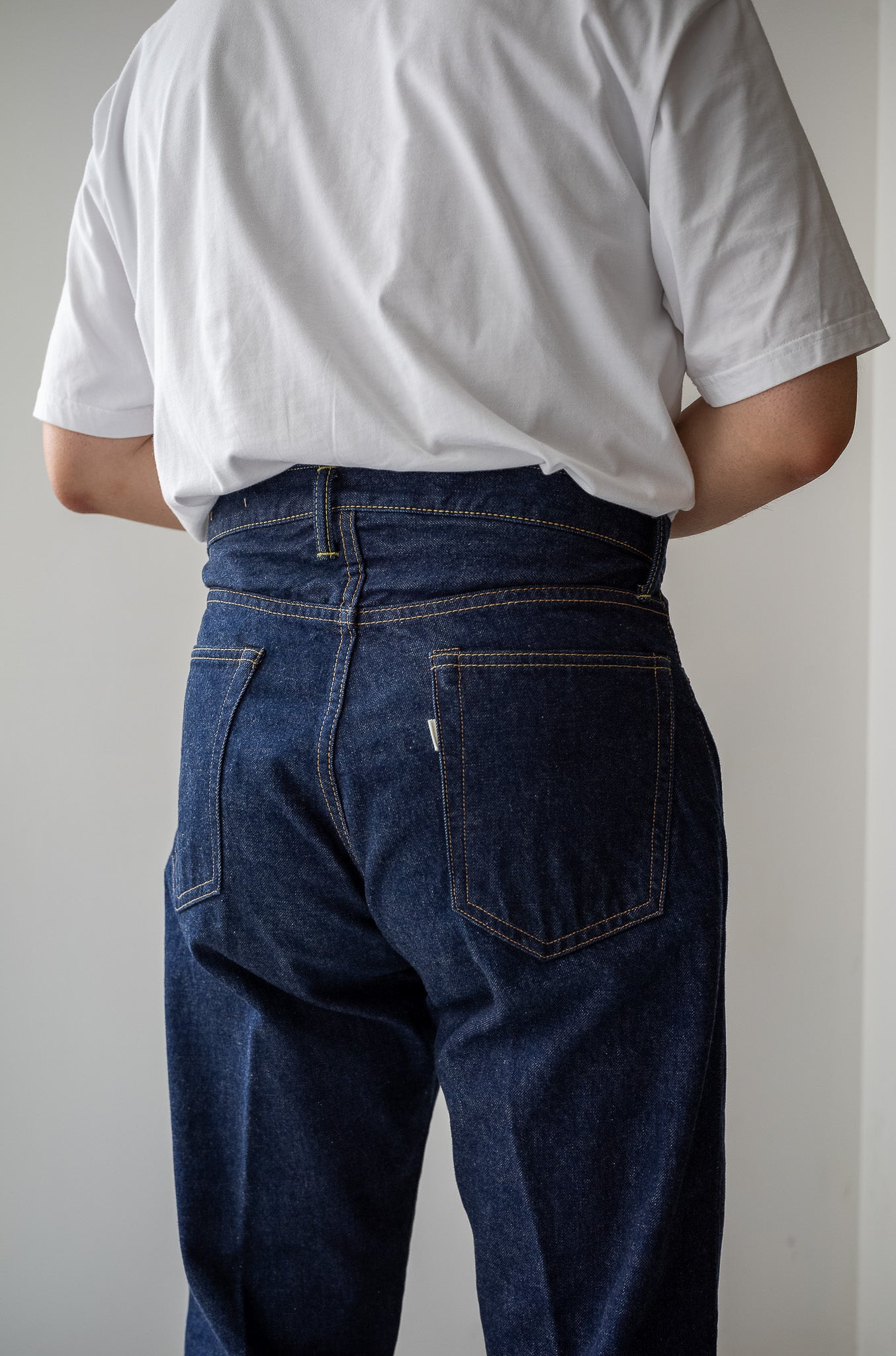 Denim Tapered Trousers 〔INDIGO〕