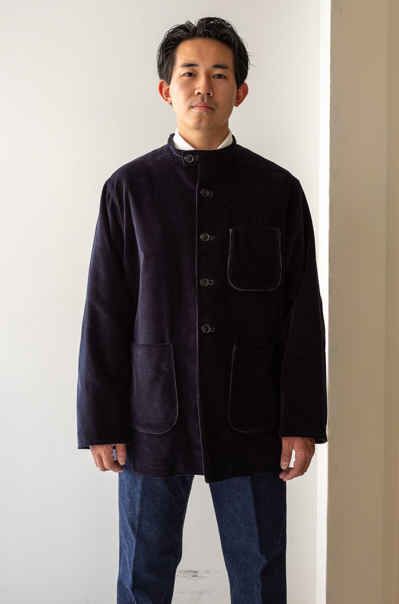 Corduroy Forestiere Jacket〔NAVY〕
