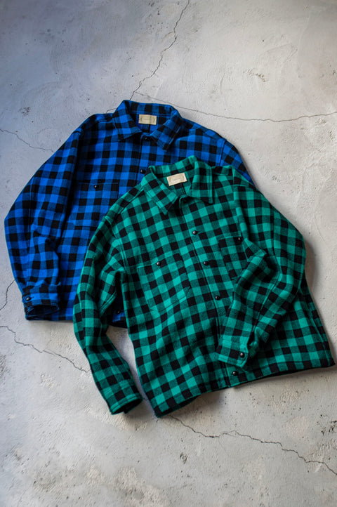 〔EXCLUSIVE〕Buffalo Check Overshirt