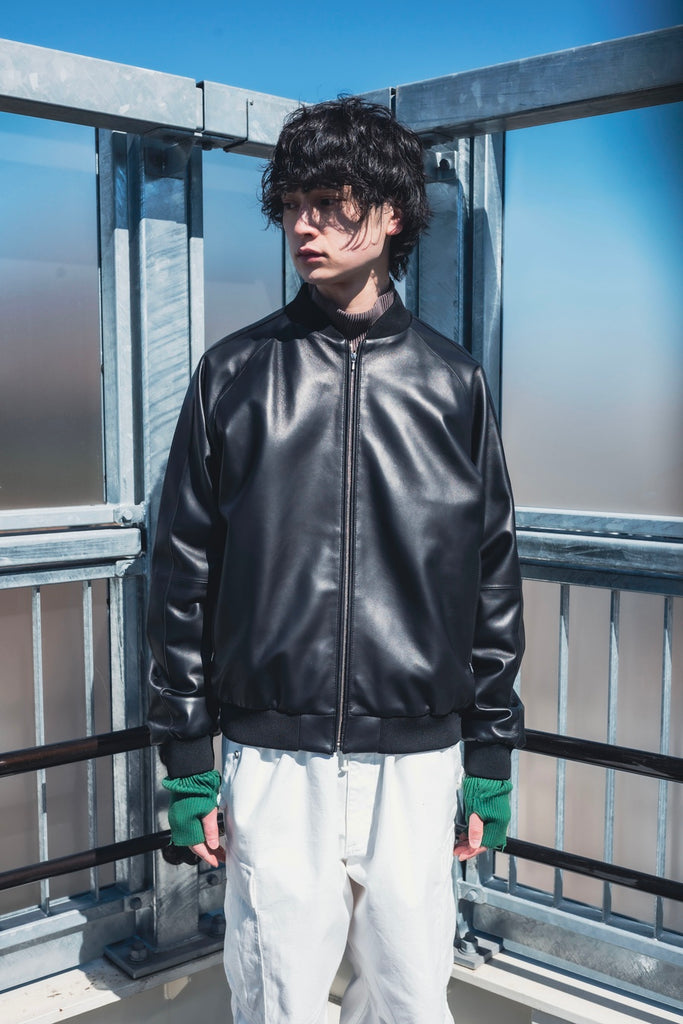 [EXCLUSIVE] LEATHER TRACK JACKET