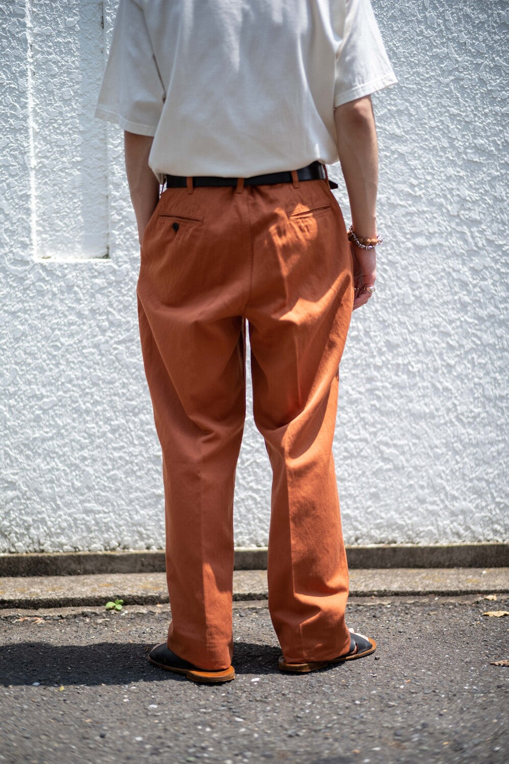 新品　cantate　Herringbone Trousers　リネン　46 新品 cantate Herringbone Trousers リネン 46